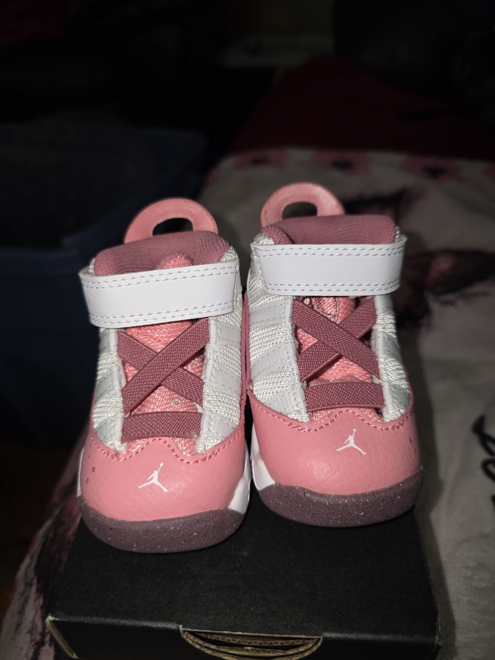 Jordan Toddler Pink & White First Shoes